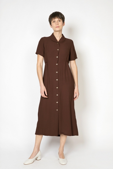 Vestido vintage marrón