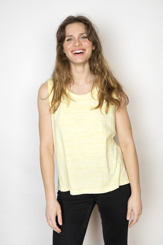 Camiseta SusiSweetdress sin manga amarilla