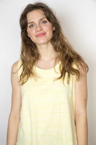 Camiseta SusiSweetdress sin manga amarilla