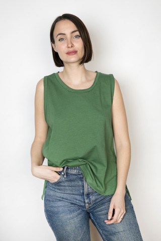 Camiseta SusiSweetdress sin manga verde