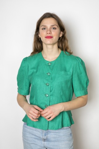 Camisa vintage verde trébol