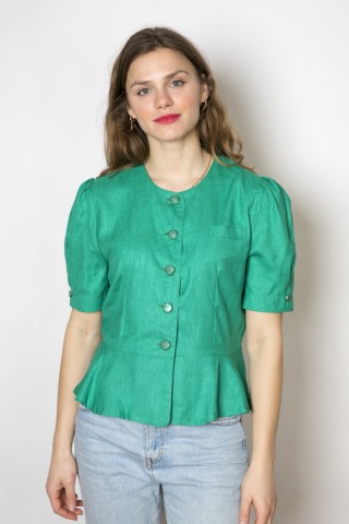 Camisa vintage verde trébol