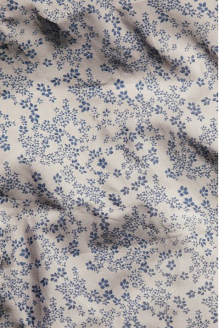 Pañuelo beis con hojas azules -Complementos SusiSweetdress