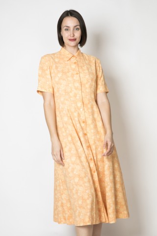 Vestido vintage naranja amarillo pastel - Ropa mujer vintage SusiSweetdress