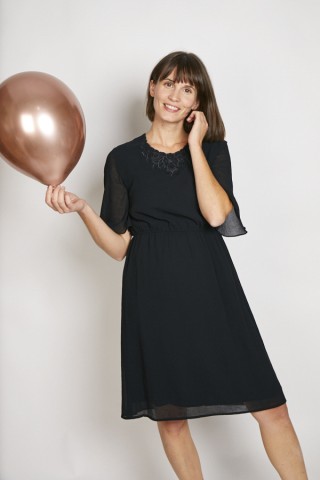 Vestido vintage negro