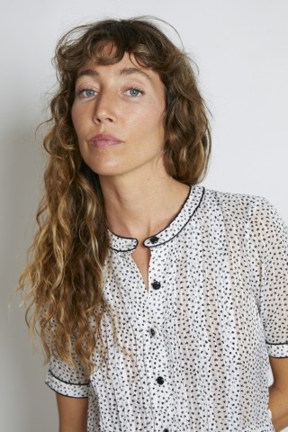 Vestido vintage blanco motitas negras - Ropa mujer vintage SusiSweetdress