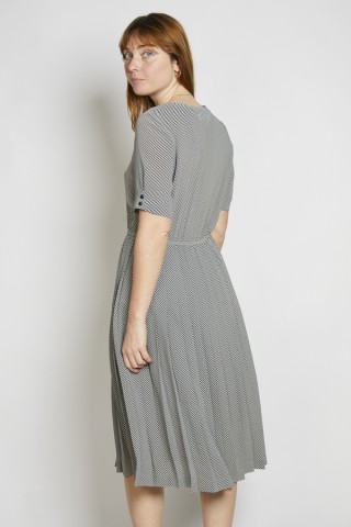 Vestido vintage rayas negro y blanco - Ropa mujer vintage SusiSweetdress
