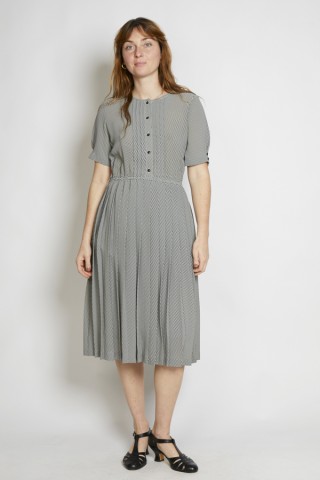 Vestido vintage rayas negro y blanco - Ropa mujer vintage SusiSweetdress