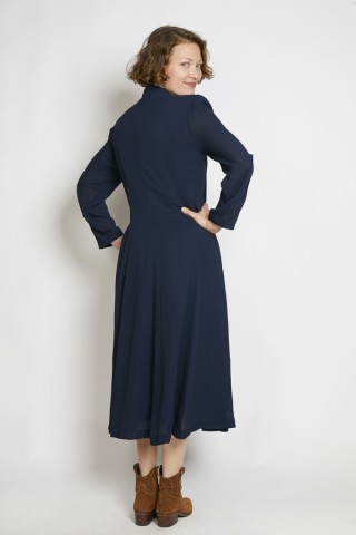 Vestido vintage azul marino - Ropa mujer vintage SusiSweetdress