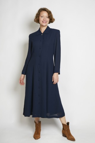 Vestido vintage azul marino - Ropa mujer vintage SusiSweetdress