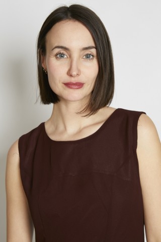 Vestido vintage marrón chocolate - Ropa mujer vintage SusiSweetdress