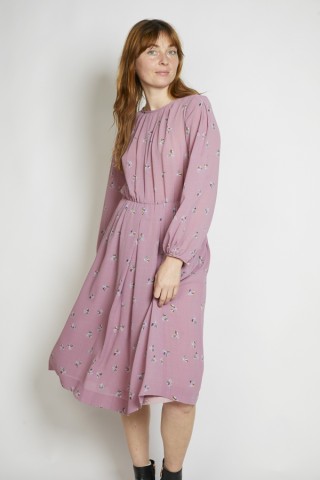 Vestido vintage rosa con flores - Ropa mujer vintage SusiSweetdress