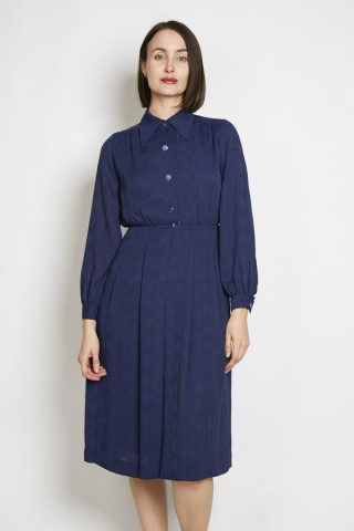 Vestido vintage azul marino - Ropa mujer vintage SusiSweetdress