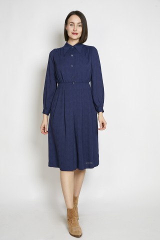 Vestido vintage azul marino - Ropa mujer vintage SusiSweetdress
