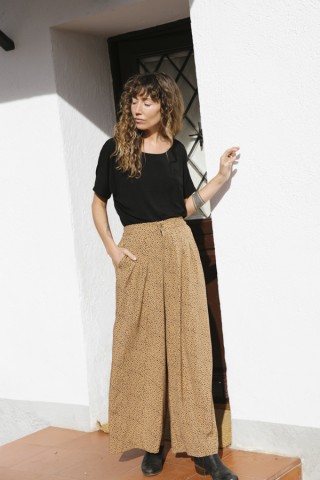 Pantalón palazzo leopardo- Ropa SusiSweetdress