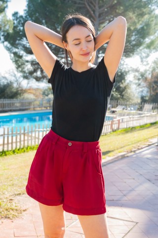 Shorts color rojo- Ropa mujer SusiSweetdress