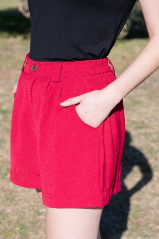 Shorts color rojo- Ropa mujer SusiSweetdress