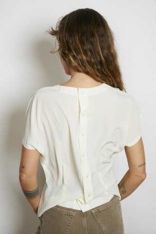 Camisa vintage blanco marfil con encaje- Ropa mujer SusiSweetdress