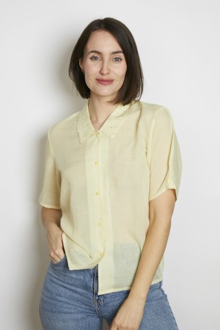 Camisa vintage amarillo pastel - Ropa mujer SusiSweetdress