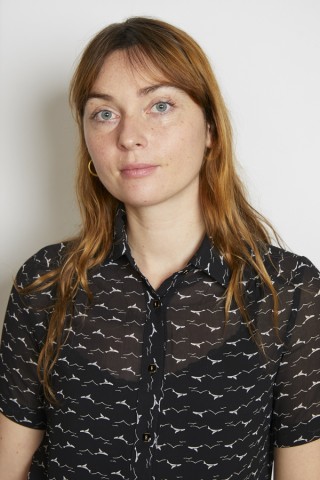 Camisa vintage negra estampado blanco - Ropa mujer SusiSweetdress