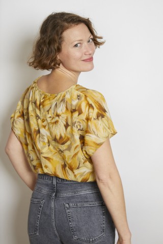 Camisa vintage marrón floreado  Ropa mujer SusiSweetdress