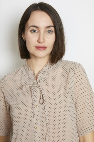 Camisa vintage  beige lunares marrones - Ropa mujer SusiSweetdress