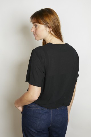 Camisa vintage negra encaje- Ropa mujer SusiSweetdress