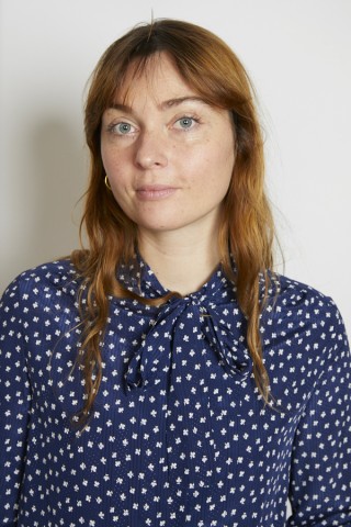 Camisa vintage azul marino flores blancas - Ropa mujer SusiSweetdress