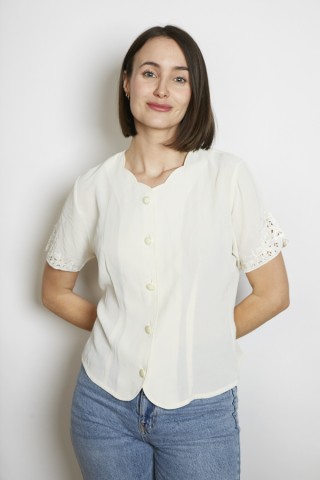 Camisa vintage blanco marfi - Ropa mujer SusiSweetdress
