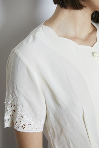 Camisa vintage blanco marfi - Ropa mujer SusiSweetdress