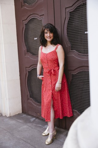 Vestid rojo con tirantes- Colección SusiSweetdress