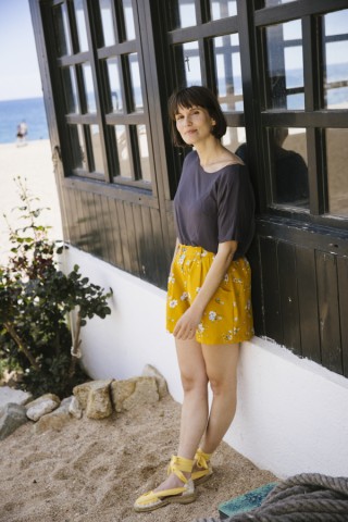 Shorts color amarillo con flores- Ropa mujer SusiSweetdress