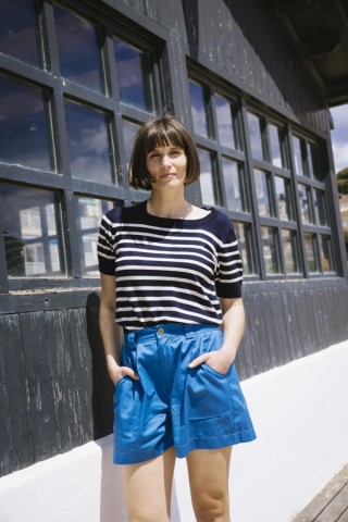 Shorts color azul mar- Ropa mujer SusiSweetdress