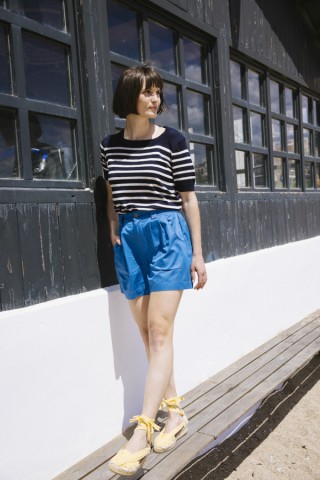 Shorts color azul mar- Ropa mujer SusiSweetdress