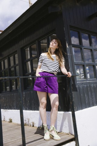 Shorts color violeta- Ropa mujer SusiSweetdress