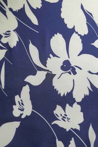 Pañuelo azul marino con hojas blancas-Complementos SusiSweetdress