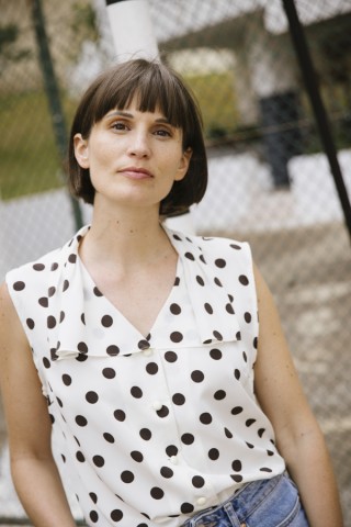 Camisa vintage blanco roto con lunares negros- Ropa mujer SusiSweetdress