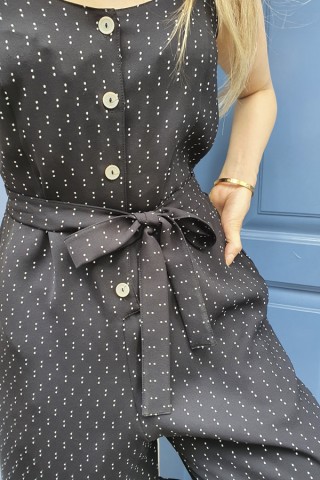 Mono Zen negro con semillas blancas- Colección SusiSweetdress