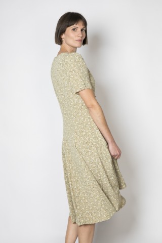Vestido vintage verde pastel con florecitas - Ropa mujer vintage SusiSweetdress