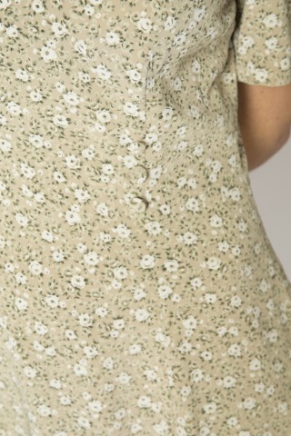 Vestido vintage verde pastel con florecitas - Ropa mujer vintage SusiSweetdress