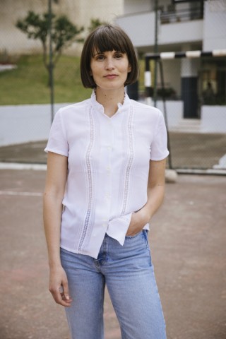 Camisa vintage blanca bordados- Ropa mujer SusiSweetdress