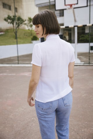Camisa vintage blanca bordados- Ropa mujer SusiSweetdress