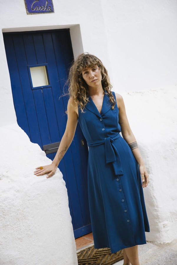 Vestid largo azul mar- Colección SusiSweetdress