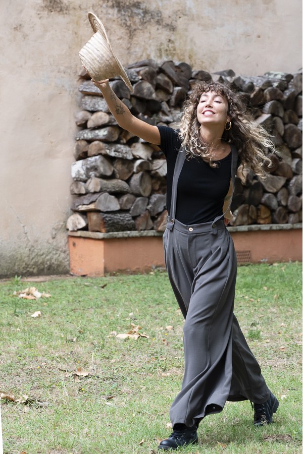 Pantalón palazzo gris tirantes- Ropa SusiSweetdress
