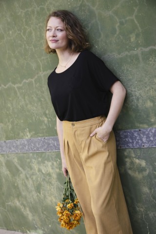 Pantalón palazzo ocre - Ropa SusiSweetdress