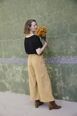 Pantalón palazzo ocre - Ropa SusiSweetdress