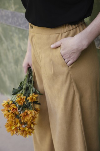 Pantalón palazzo ocre - Ropa SusiSweetdress