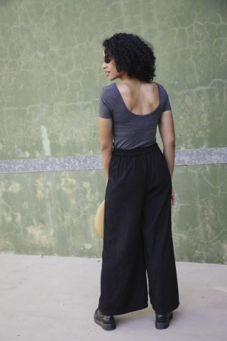 Pantalón palazzo negro - Ropa SusiSweetdress