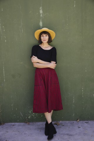 Falda pana roja vichy negro con bolsillos delanteros- Ropa mujer SusiSweetdress