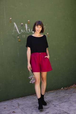 Shorts rojos con cuadraditos rojos- Ropa mujer SusiSweetdress